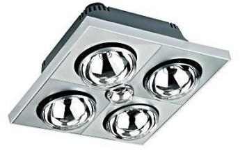 Đèn sưởi nhà tắm Hans 4 bóng treo tường H4B110