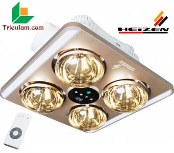 Đèn sưởi 4 bóng âm trần Đèn Led+Điều khiển HE-9