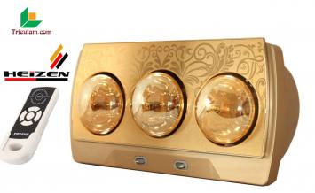 Đèn sưởi Heizen 3 bóng điều khiển từ xa HE3BR