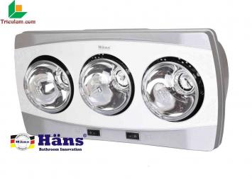 Đèn sưởi nhà tắm Hans 3 bóng H3B